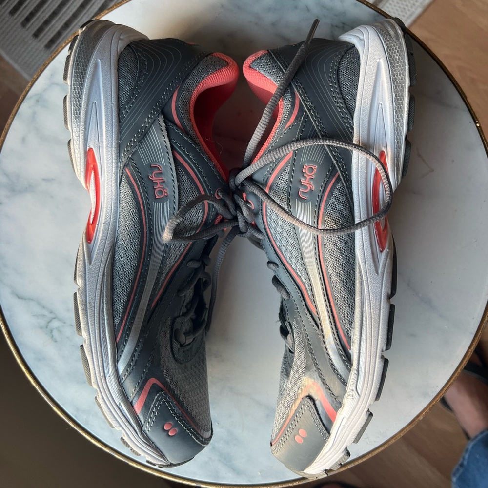 Ryka Charcoal and Coral Men's Athletic Shoes